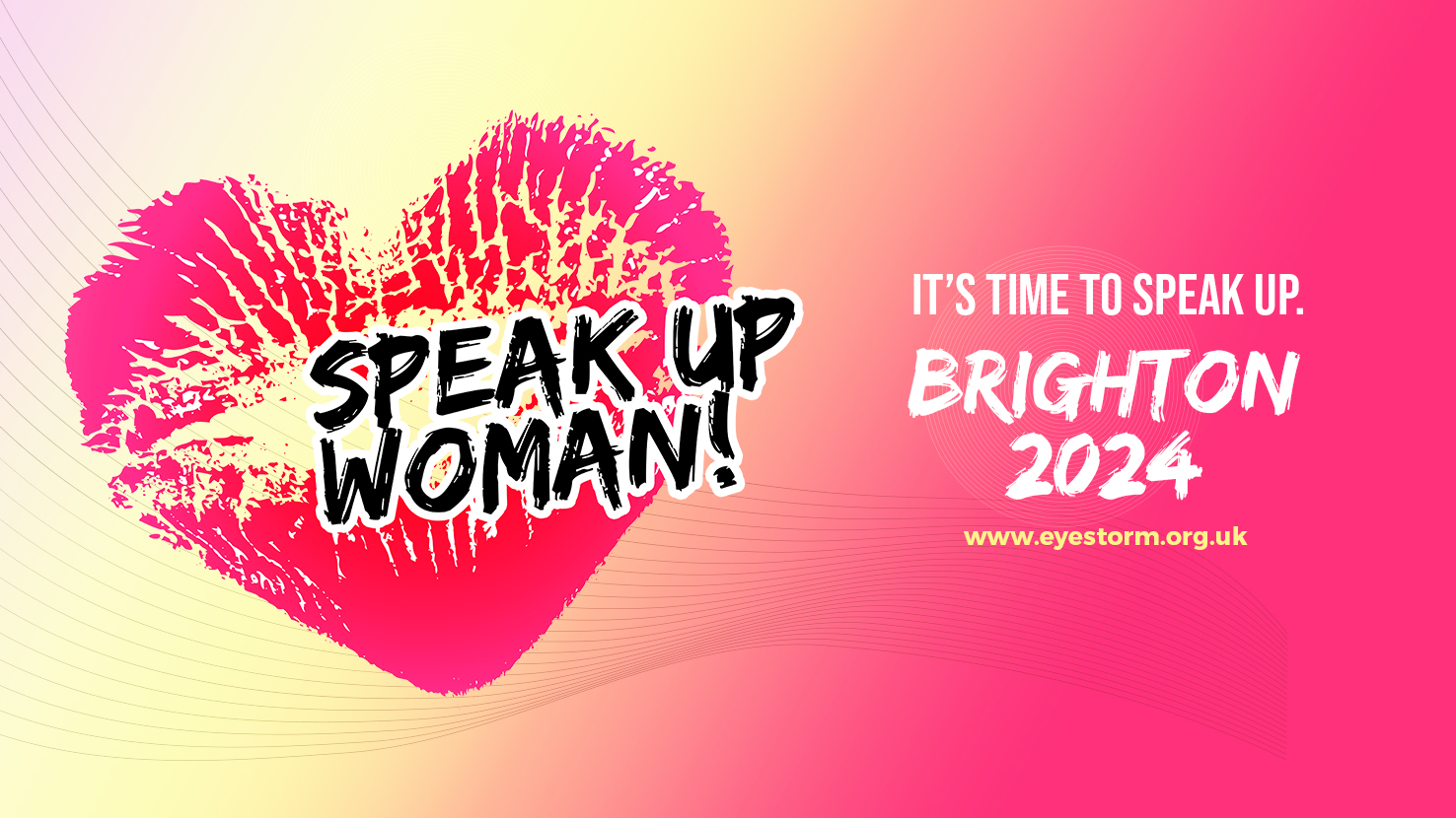 Speak Up Woman! Speaker event banner